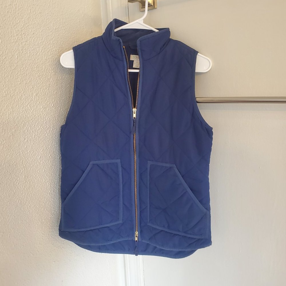 J Crew Quilted lined vest with PrimaLoft®